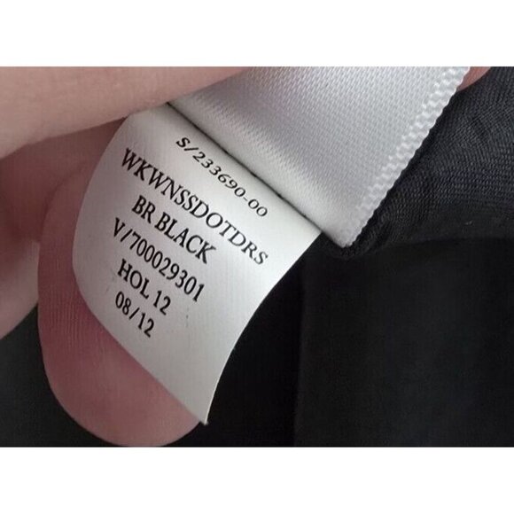 Banana Republic Dress 2 Black Embossed Pleated Cocktail Pockets Casual Classic - Picture 10 of 13